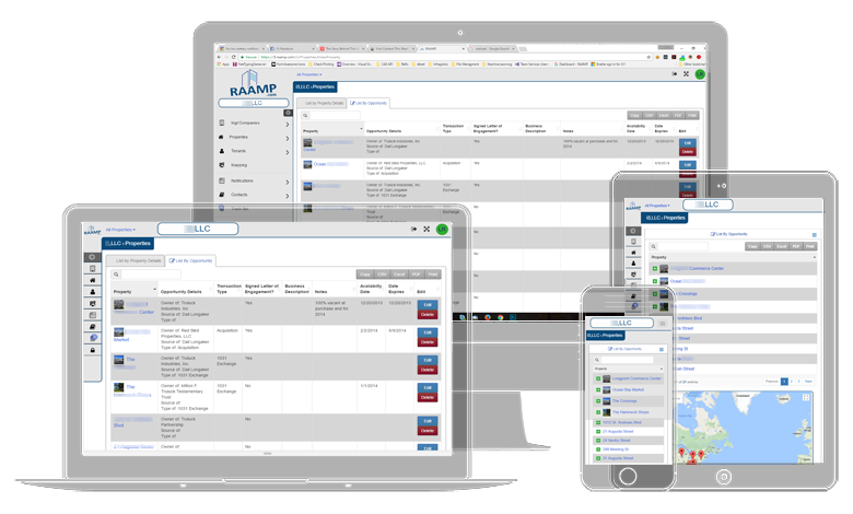RAAMP operational software dashboard