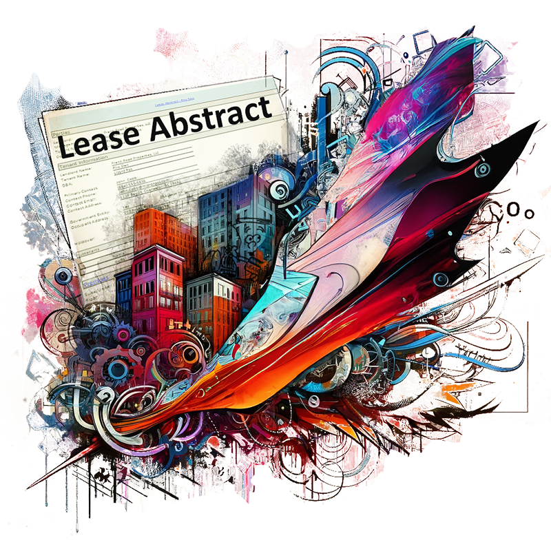 Lease Abstract, as abstract art